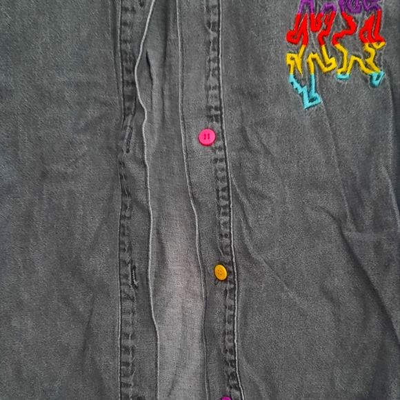 Vintage 80s Tangiers GirlsButton Down shirt - Picture 4 of 10